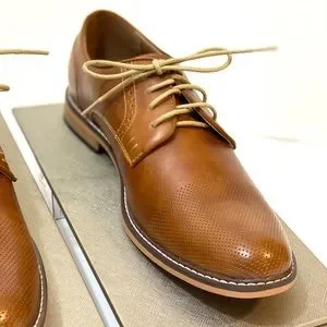 Steve Madden Tan Leather Oxfords with Brogue Detailing NWOT Amazon.com | Madden Men main image 4